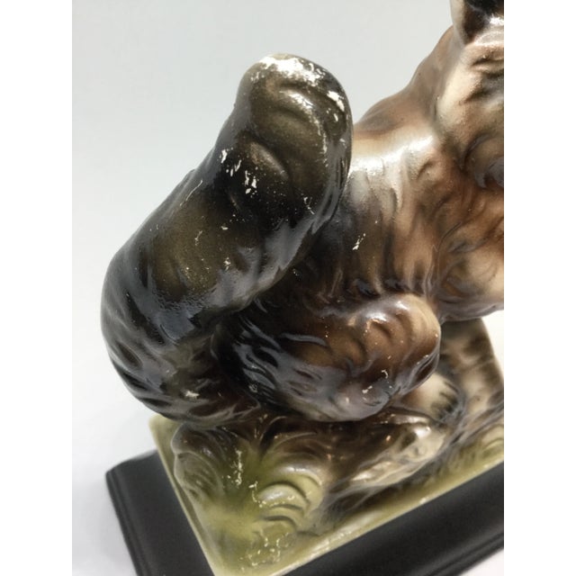 Antique Bisque Porcelain Raccoon Figurine For Sale - Image 11 of 13