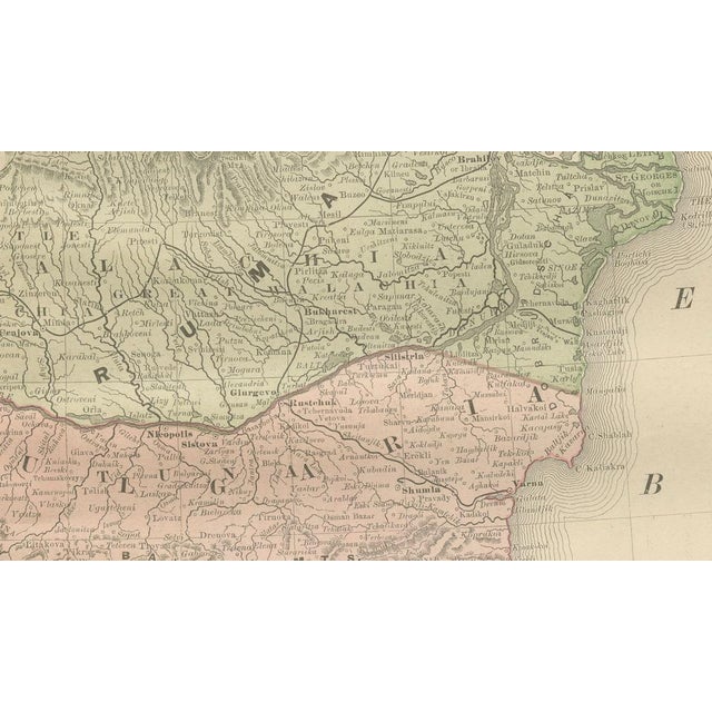 Turkey in Europe Map by Rand McNally, 1888 For Sale - Image 9 of 10