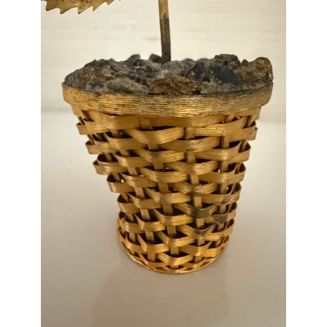 Gilt Sterling Potted Flower Attrib Tiffany & Co Janna Thomas For Sale - Image 10 of 10