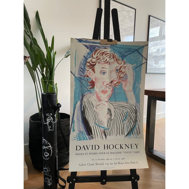 David Hockney, Images Et Pensées Pour Le Magazine "Vogue" Paris, Copyright David Hockney 1985- Imp. Union Paris, Printed in France For Sale - Image 12 of 12