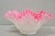 Victorian Vintage Pink & White Hobnail Cased Glass Candy Dish Ruffled Bowl Brides Basket For Sale - Image 3 of 12