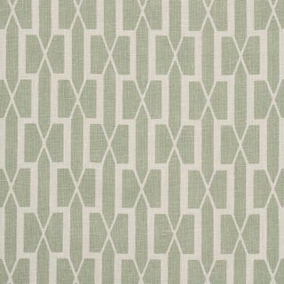 Schumacher x Veere Greeney Belvedere Fabric In Celadon For Sale
