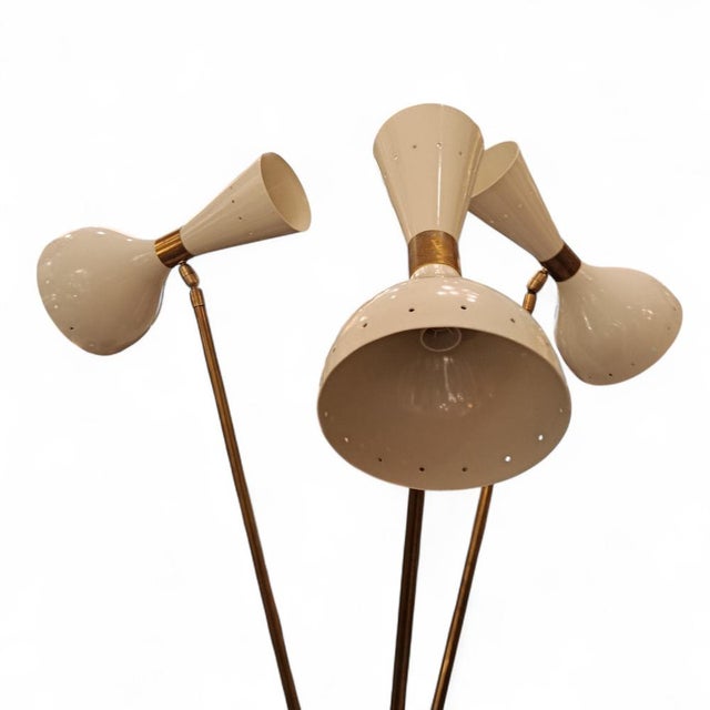 White Diabolo Tripod Spotlight Lamp from Stilnovo For Sale - Image 5 of 8