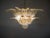 Luxury and genuine murano glass chandelier. Hand made in murano. It made by 58 murano crystal glasses in a gold metal...
