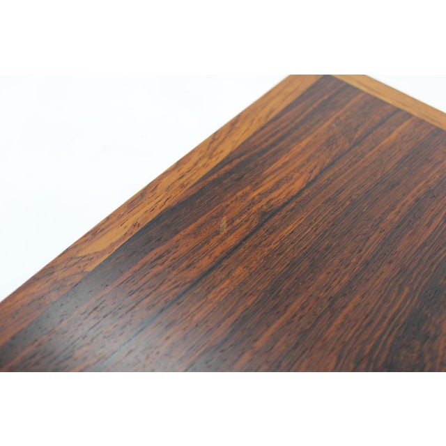 Rosewood Cabinet and Folding Tables by Illum Wikkelsø attributed to Silkeborg, Denmark, 1960s, Set of 4 For Sale - Image 11 of 18