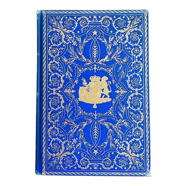 1920 the Great Events of the Great War Volume IV Book in Royal Blue With Gold For Sale