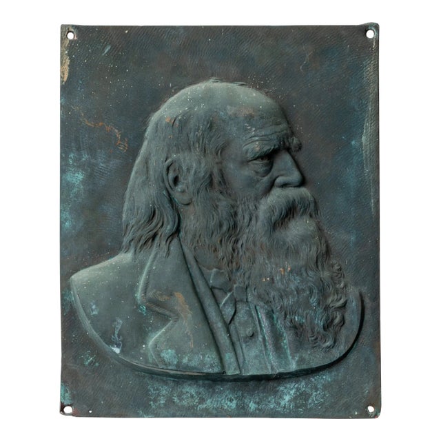 William Cullen Bryant Bronze Relief Portrait, C.1880 For Sale