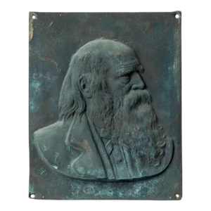 William Cullen Bryant Bronze Relief Portrait, C.1880