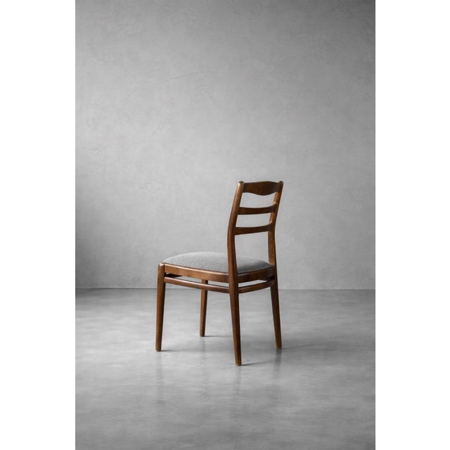 Mid-Century Modern Danish Teak & Grey Fabric Chairs, 1960s, Set of 4 For Sale - Image 11 of 18