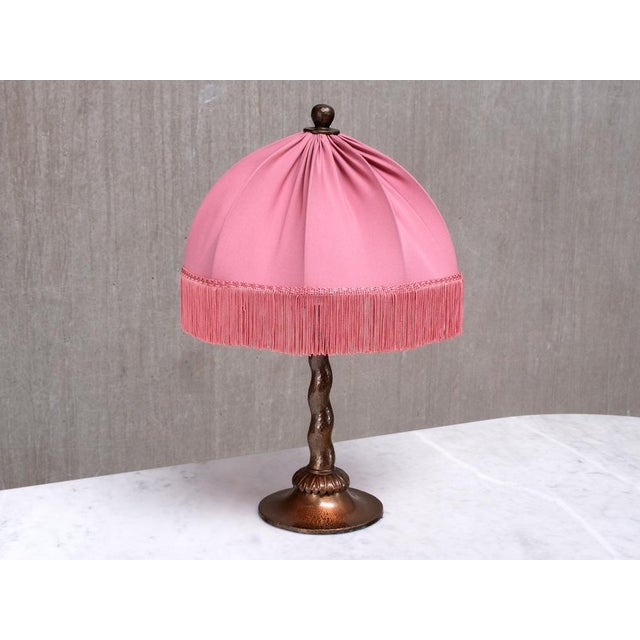 Swedish Hammered Copper Table Lamp by Harald Notini for Böhlmarks, 1920s For Sale - Image 10 of 13