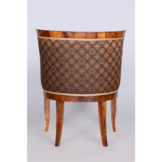 Biedermeier Walnut Armchair, Vienna, Austria, 1820s For Sale - Image 10 of 11