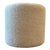 Boucle Textured Pouf Footstool For Sale