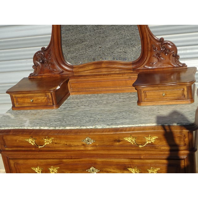 Louis XV Style Walnut Dressing Table, 1890s For Sale - Image 18 of 18