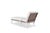 Delta Tau Chaise Lounge in White For Sale - Image 4 of 7