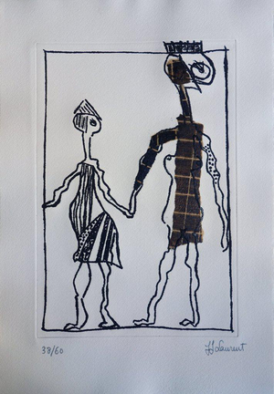 Jean-Jacques Laurent, Les amoureux de Nice, Etching