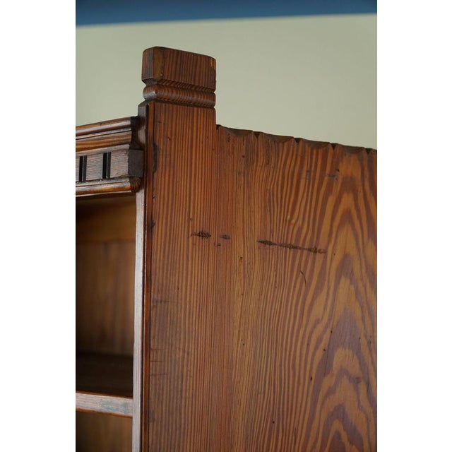Modern Danish Oregon Pine Bookcase attributed to Rud. Rasmussen by Martin Nyrop, 1905 For Sale - Image 9 of 18