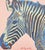 Andy Warhol (after) "Grevys zebra pink" print, size 60 x 60 cm, plate signed bottom right, numbered with pencil on heavy...