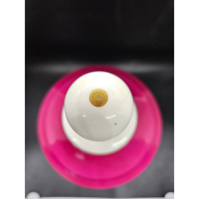 Antique Hand-Painted Portugal Porcelain Apothecary