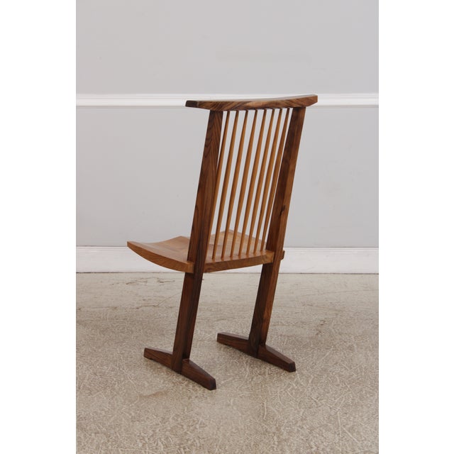 Set of 6 George Nakashima Style Conoid Dining Room Chairs For Sale - Image 10 of 18