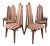 Mid 20th Century Highback Dining Chairs Attributed to Adrian Pearsall - 6 Pieces For Sale