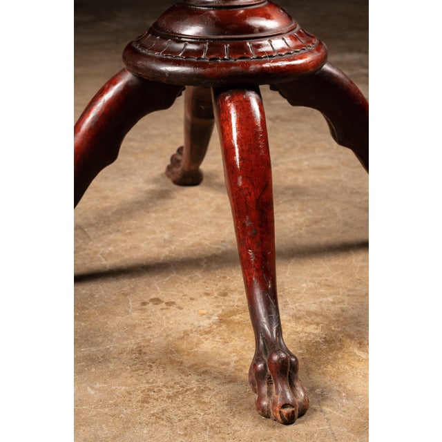 Antique Mahogany and Brass Ornamental Coat Rack For Sale In Chicago - Image 6 of 6