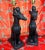 Contemporary 1990s Contemporary Pair of Black Whippet Dog Lamps For Sale - Image 3 of 13