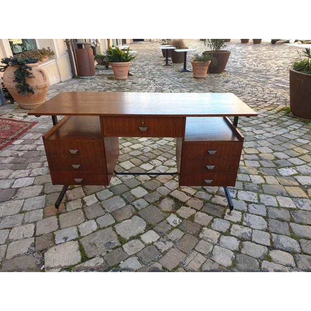 Swedish Teak Desk, 1950s For Sale - Image 12 of 18
