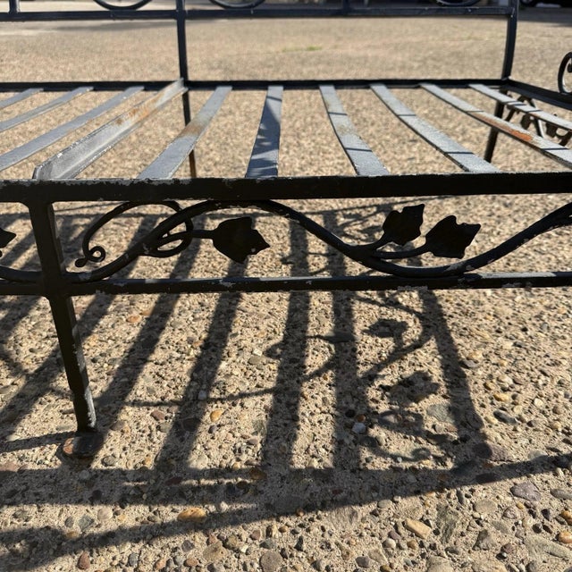 Vintage Salterini Style Wrought Iron Settee Loveseat by Florentine Craft Studio For Sale - Image 12 of 17