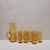 Mid-Century Modern Mid-Century Pitcher and Glasses in Pressed Crystal, 1960, Italy, Set of 9 For Sale - Image 3 of 15