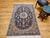 1900 - 1909 Vintage Persian Nain Area Rug, Hand-Knotted Wool & Silk, Floral Pattern, 4x6, Navy & Ivory For Sale - Image 5 of 18
