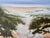 Mid-Century Modern 1980s Ken Wallin “Coastal Scene” Oil on Canvas Painting, Framed For Sale - Image 3 of 11