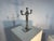 Metal Jugendstil Candlesticks in Pewter by Achille Gamba from Hille, 1920, Set of 2 For Sale - Image 7 of 13