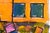 Paint Cubist Living Room Interior Scene in Orange, Green & Blue by Michael William Eggleston For Sale - Image 7 of 8