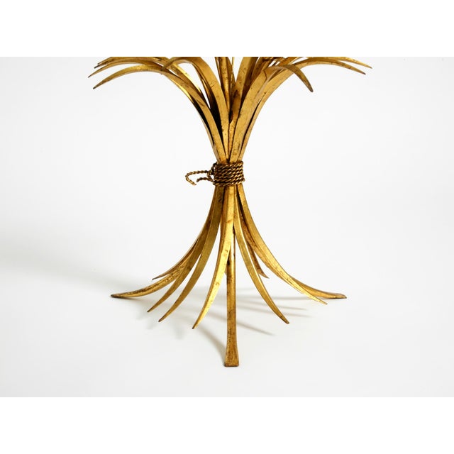 Mid-Century Gilded Floral Side Table with Glass Top by Hans Kögl, 1960s For Sale - Image 12 of 18