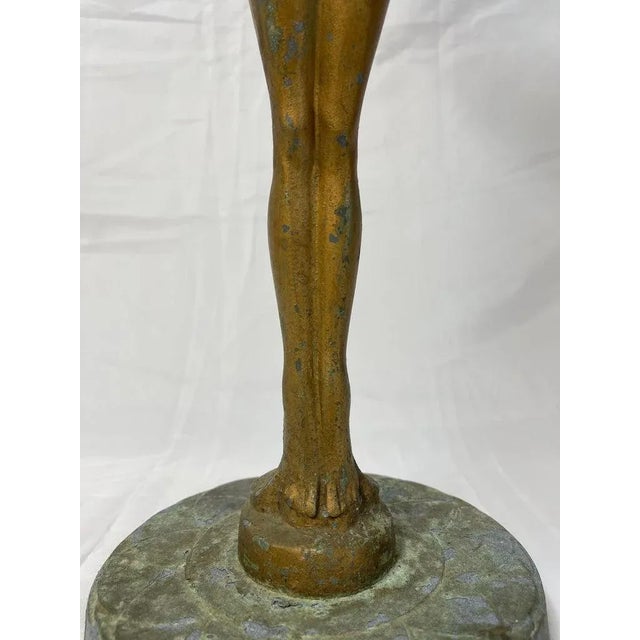 1920s Art Deco Nude Smoking Stand Signed Frankart For Sale - Image 5 of 12