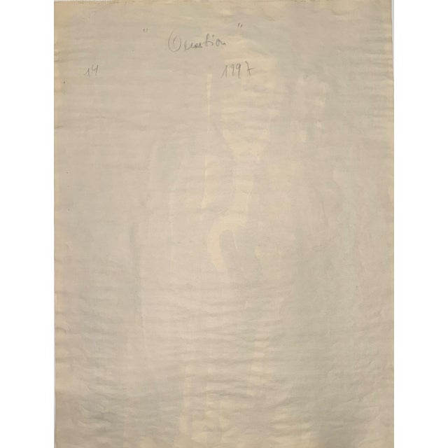 Charcoal Gilbert Pauli, Question, Watercolor on Paper, 1997 For Sale - Image 8 of 9