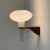 Mushroom Wall Lamp in Teak and White Glass from Artimeta, 1960s For Sale - Image 4 of 12