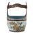 Japanese Polychrome Cloisonne Enamel Bucket W Handle For Sale