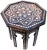 Handcrafted Moorish-Patterned Mother-Of-Pearl Accent Table For Sale In New York - Image 6 of 8