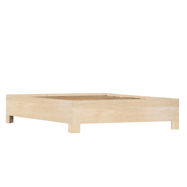 Tan Silas Platform Bed Twin Extra Long - Natural For Sale - Image 8 of 11