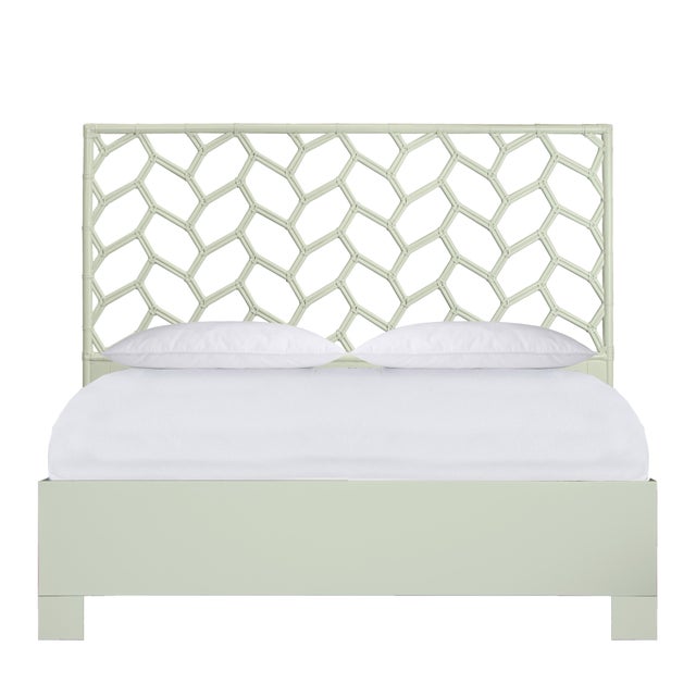 Silas Standard Bed King - Celery Green For Sale - Image 12 of 12