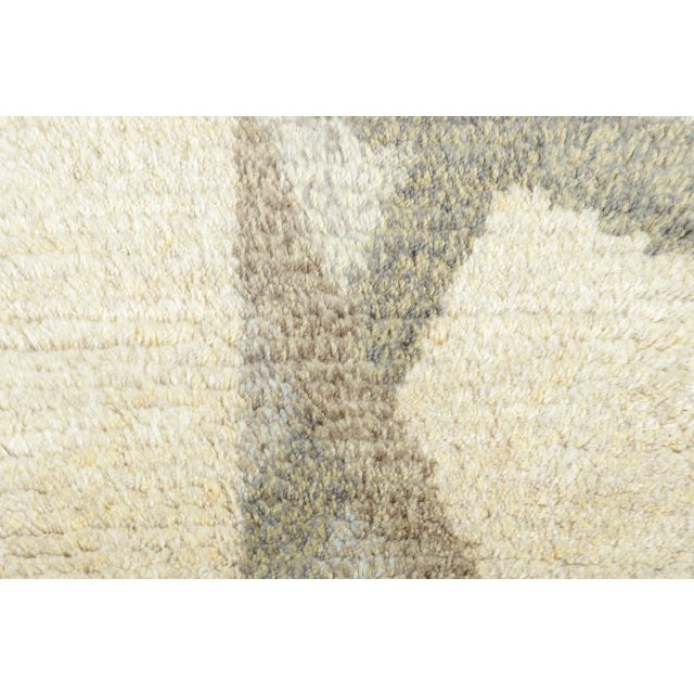 Mid-Century Modern Contemporary Scandinavian Style Gift-Sized Rya Rug by Rug & Kilim, India For Sale - Image 3 of 3