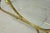 Gold Vintage Mid Century Modern Brass 3 Tier Oval Frame Rolling Bar Cart Server Table For Sale - Image 8 of 15