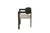 Conan Wood Dining Armchair Chair in Black and White For Sale - Image 4 of 12
