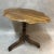 Pedestal table in walnut Louis Philippe, tripod feet, Tea violin shape.