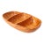 Mid Century Organic Modern Carved Wood Serving Bowl C 1950/70's For Sale