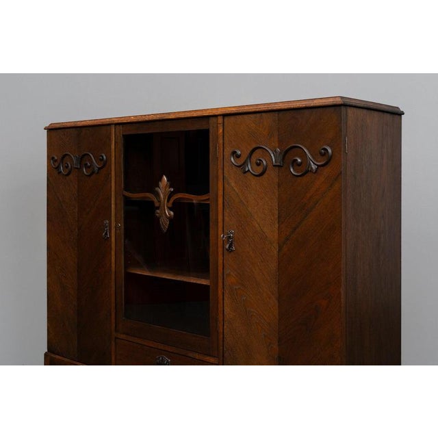 Art Nouveau Sideboard in Oak, Late 20th Century For Sale - Image 14 of 18