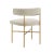 Transitional Kim Cream Performance Velvet Chair For Sale - Image 3 of 7