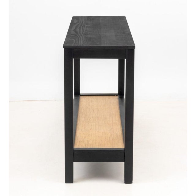 Wood Contemporary Ebonized Wood Console Table For Sale - Image 7 of 7