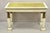 Antique Egyptian Revival Empire Style Green Leather Top Figural 3 Drawer Desk Console Table. Item features carved wood...
